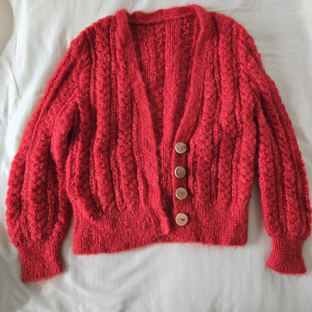 Cozy Red Knit Sweater